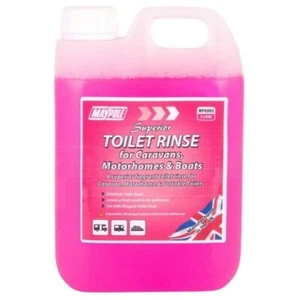 Eco Friendly Portable Toilet Pink Chemical Rinse Caravan Motorhome 2 Litre - Picture 1 of 1
