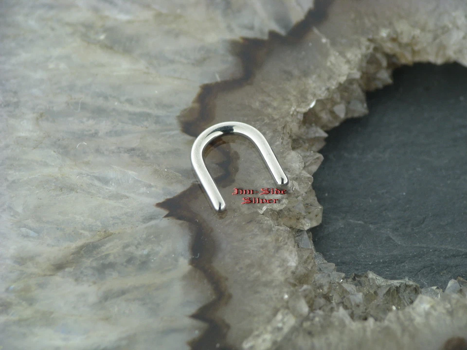 Nasenpiercing Septum RETAINER Brustpiercing Ohrring 1,6MM gerade Piercinghalter - Bild 1 von 1