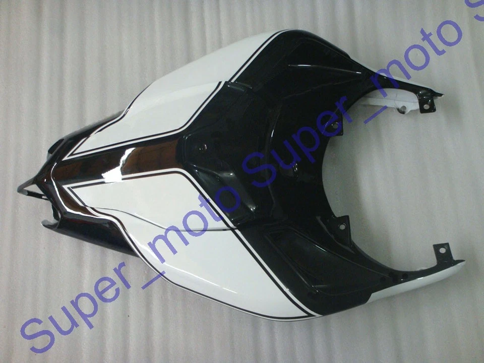 Carenado trasero de plástico con capucha trasera apto para Ducati 848 1098 1198 2007-2012 negro blanco Foto 1 de 2
