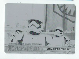 2020 Star Wars Chrome Perspectives sketch printing plate CF-1 First Order Army - Picture 1 of 1