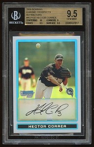 2009 Bowman Chrome Prospects refractor #BCP137 Hector Correa BGS 9.5