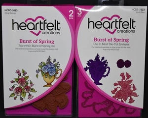 Troqueles y estampillas Heartfelt Creations Burst of Spring HCD1-7223/HCPC-3863 pensamiento - Imagen 1 de 4