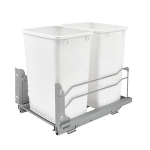 Rev-A-Shelf Double Pull Out Trash Can with Soft-Close - Picture 1 of 39