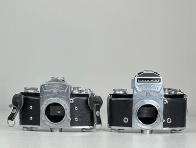 Vintage Exakta VX Ihagee Dresden Câmera de Filme Lote de 2 e Acessórios Alemanha - Imagem 1 de 4