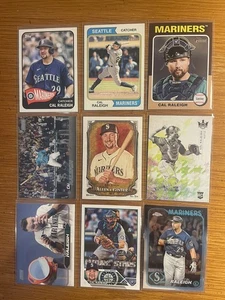 Cal Raleigh Seattle Mariners Lot of (9) Different w/ Rookies MINT - Bild 1 von 1
