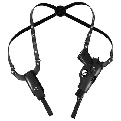 Universel Tactique Cachée Épaule Cuir Pistolet Pistolet Holster Glock - Photo 1/4