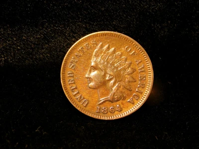 Centavo cabeza india 1864-L Foto 1 de 4