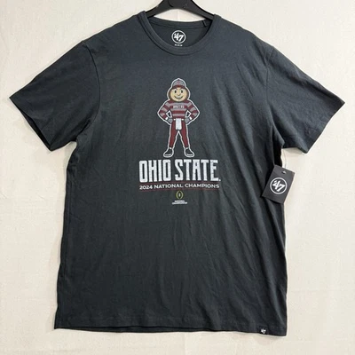 Camiseta Ohio State '47 Hombre Gris Medio Nueva Con Etiquetas 2024 Campeones Nacionales Foto 1 de 4