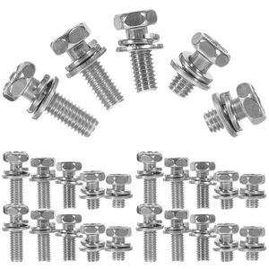 Stainless Steel Hexagonal Bolt Screw Bolts Kit Machine Screws Assortment - Foto 1 di 12