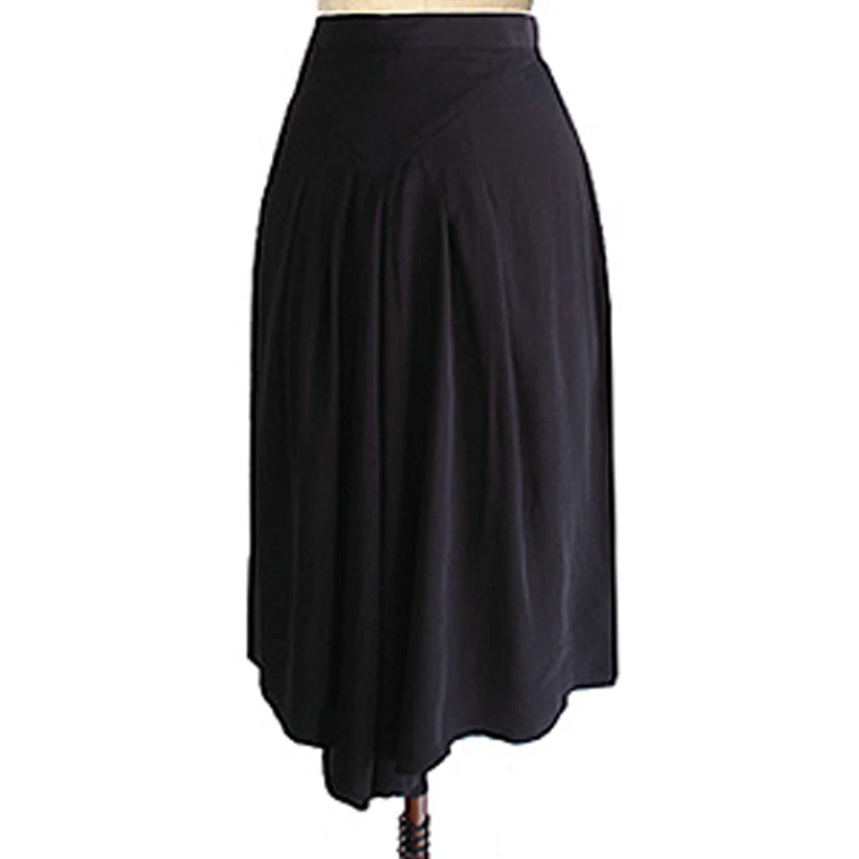 FALDA TRASERA FAN TRASHY DIVA negra seda vintage retro años 40 talla XS Foto 1 de 1