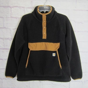 Carhartt Women's Black Fleece Pullover Sweater Women's Size L, 12-14 - Picture 1 of 10