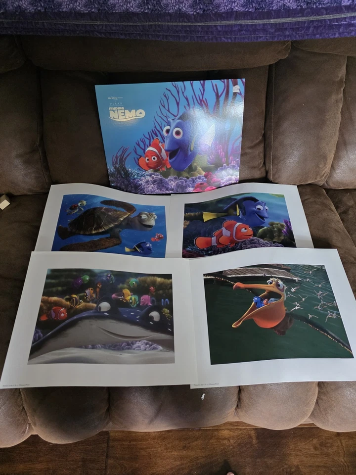 (4) 件套 FINDING NEMO - 14 英寸 x 11 英寸平版画带皮克斯组合 - 迪士尼商店 — 第 1/1 张图片