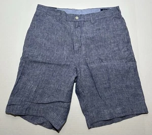 Polo Ralph Lauren 9 Inch Shorts Men's Size 34 Classic Fit Flat Front 100% Linen - Picture 1 of 10