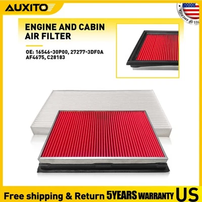 Juego de filtros de aire de motor y cabina para Nissan Sentra 2013-19 Juke 2011-2017 AF4675 P Foto 1 de 4