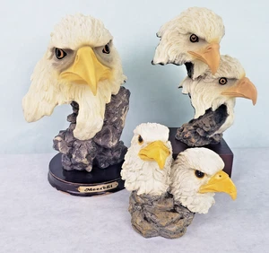 Set of 3 Bald Eagle Figurines Statues - Two are Meerchi Figurines - Picture 1 of 16