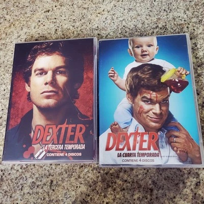Dexter Seasons 3 and 4 DVD Set Spanish Audio English Subtitles New Region 4 Foto 1 de 4