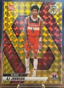 A.J. Johnson 2024-25 Mosaic Basketball FOTL - Gold Spectris /10 - Wizards Rookie - Picture 1 of 2