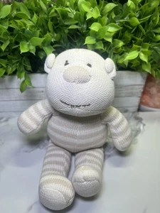 Restoration Hardware BABY & CHILD Striped Knit Monkey Plush Stuffed Animal Toy - Picture 1 of 6