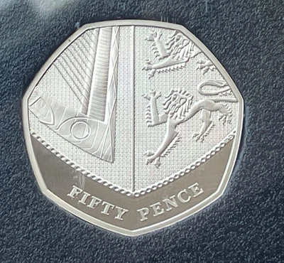 Simply Coins~ 2018 PROOF SHIELD 50P FIFTY 50 PENCE COIN - Image 1 of 4