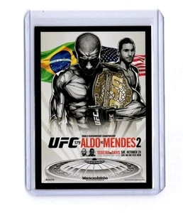 2015 Topps UFC Champions Jose Aldo Glover Teixeira Fight Poster Card #UFC-179 - Picture 1 of 2