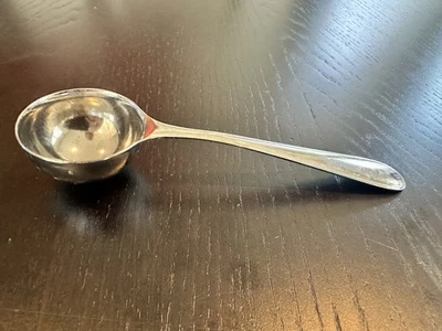 Cuchara de café Silvertone de acero inoxidable cuchara redonda cuchara medidora 1 cucharada Foto 1 de 4