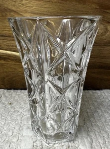 Cristal France Genuine 24% Lead Cristal Vase Decorative Retro 90s Crystal Clear - Picture 1 of 5
