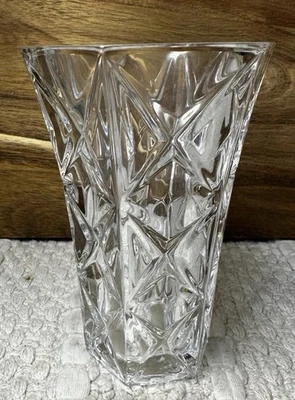 Cristal France Genuine 24% Lead Cristal Vase Decorative Retro 90s Crystal Clear - Image 1 of 4