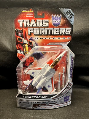 Transformers Universe Starscream Deluxe Class Action Figure Hasbro 25th SEALED - Image 1 of 4