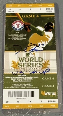 St Louis Cardinals David Freese Autographed 2011 WS Ticket - Image 1 of 2