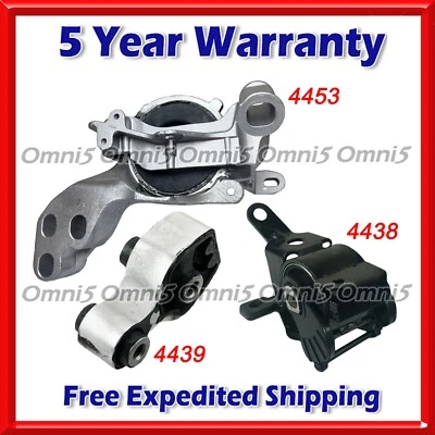 O447 Fits 2016-2023 Mazda CX-9 2.5L AUTO Motor & Transmission Mount Set 3pc - Image 1 of 4