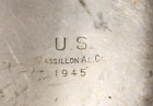 Original WWII US Military Issue Canteen Dated 1945 Massillon AL Co