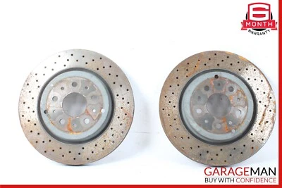 03-13 Maserati Quattroporte Rear Brake Rotors Disc Left & Right Set of 2 OEM - Image 1 of 4