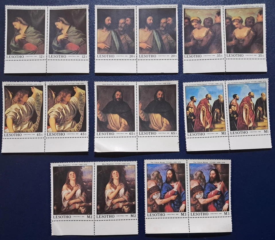 Estampillas de Navidad 1988 de Lesoto MNH Foto 1 de 2