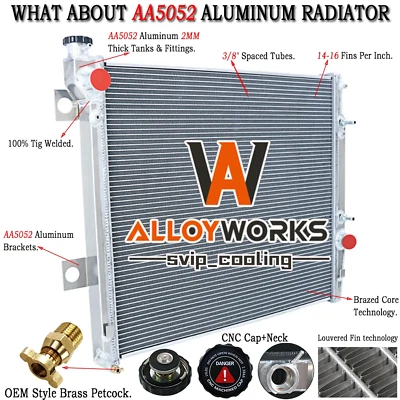 3 Row Aluminum Radiator For 2003-2009 2005 Lexus GX470 Toyota 4Runner 4.7L V8 US Foto 1 de 4