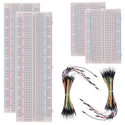 Breadboard Kit Lötfreies Steckbrett 2 Pcs 830 Punkte Steckplatine ＆ 2 Pcs - Изображение 1 из 3