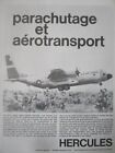 9/1963 PUB LOCKHEED C-130 HERCULES USAF MILITARY AIRLIFTER ORIGINAL FRENCH AD