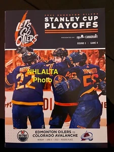 NHL Avalanche at Edmonton Oilers 06/06/22 Barrie Hopkins Cover Playoff Program - Bild 1 von 1
