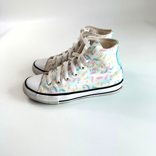 Scarpe alte Converse All Star Chuck Taylor Unicorno taglia 2 bambini Fairycore