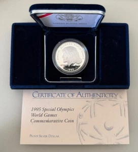 United States Mint 1995 Special Olympics World Games Silver Dollar Set - Picture 1 of 7