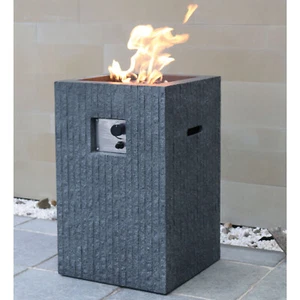 MODENO Gasfeuerstelle Mayon ca. 45x45xH70 cm Feuerstelle Gaskamin Gasheizer - Bild 1 von 1