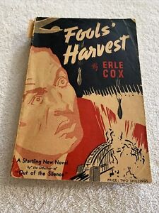 Fools Harvest Erle Cox 1939 Paperback Book Vintage