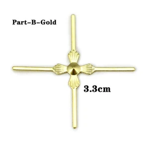 100x Led accessories cross buck diy crystal lamp hardware accessories 3.3cm gold - Picture 1 of 7