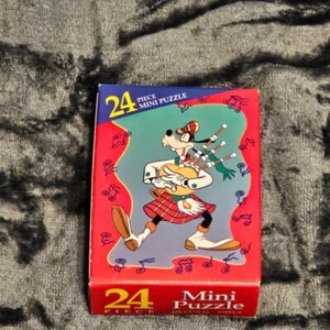 Mini puzzle vintage Disney Pippo 24 pezzi Pippo con cornamusa anni 90 - Foto 1 di 3