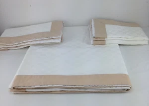 Juego de 5 fundas de edredón blancas y bronceadas PERI HOME COLLECTION - talla completa/queen - Imagen 1 de 6