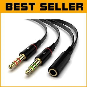 Compact 3.5mm Audio Y Splitter for PC & Mobile - 50 Adapters, Perfect for Travel - Picture 1 of 10