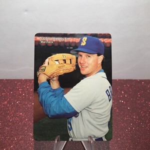 1990 Mother's Cookies Seattle Mariners Stadium Giveaway Scott Bradley #25