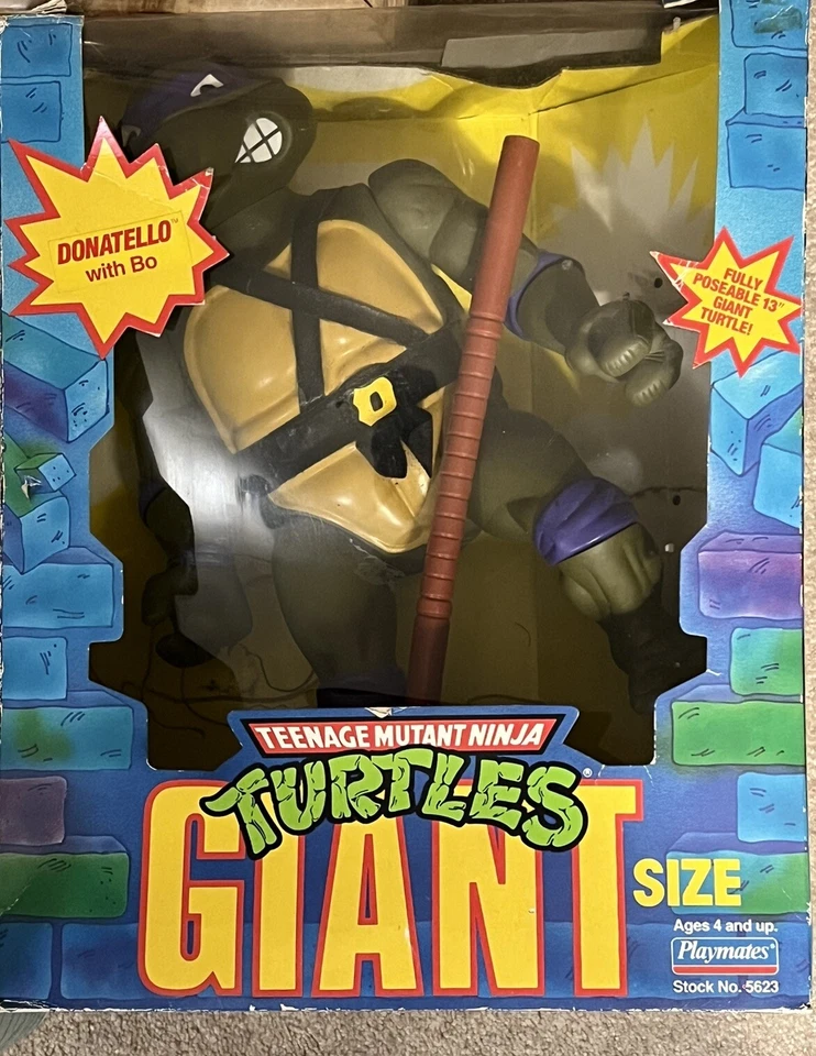 Giant Size Donatello & Bo Staff Vintage 1989 Teenage Mutant Ninja Turtles