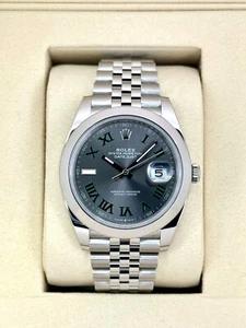 NEW 2025 Rolex Datejust 41mm 126300 Stainless Steel Jubilee Wimbledon Dial - Picture 1 of 10