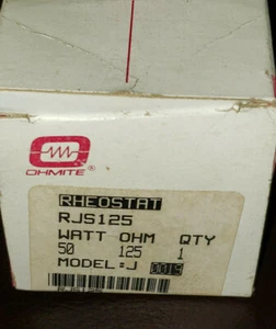 Ohmite RJS125 RHEOSTAT 50 W, 125 OHM - Bild 1 von 6