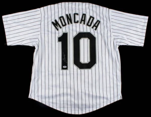YOAN MONCADA Signed Chicago Pinstriped Jersey Autographed White Sox (PSA COA) 🔥 - Picture 1 of 7